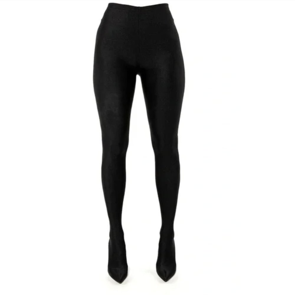 AZALEA WANG Stretch Stiletto Black Legging Pant Boot sz 12